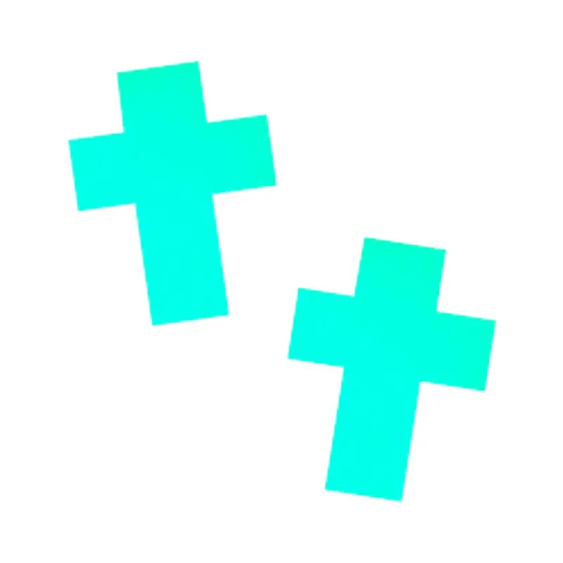 Neva Nude Pasty Glow In The Dark Crucifix 1