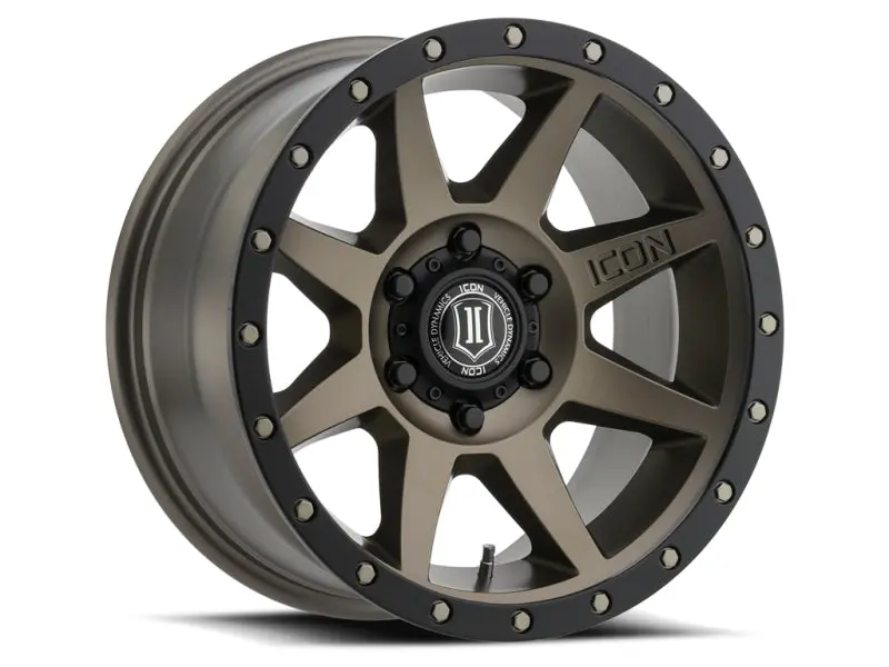 Icon Rebound 18X9 6X5.5 25Mm Offset 6In Bs 95.1Mm Bore Bronze Wheel 1
