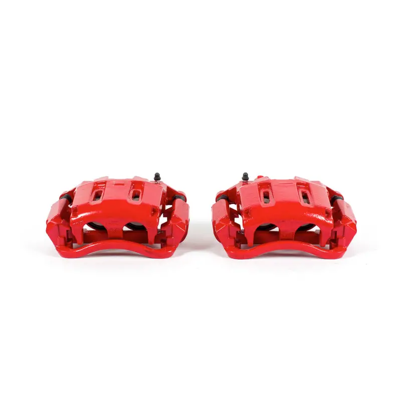Power Stop 05-12 Ford F-350 Super Duty Front Red Calipers W/Brackets - Pair 1