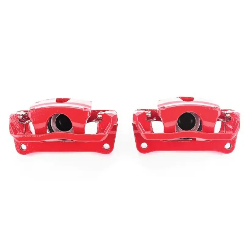 Power Stop 12-17 Ford F-150 Rear Red Calipers W/Brackets - Pair 1