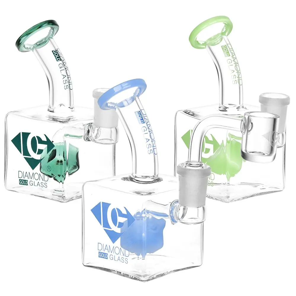 Diamond Glass Sp2 Mini Dab Rig - 4.5"/ 14Mm F 1