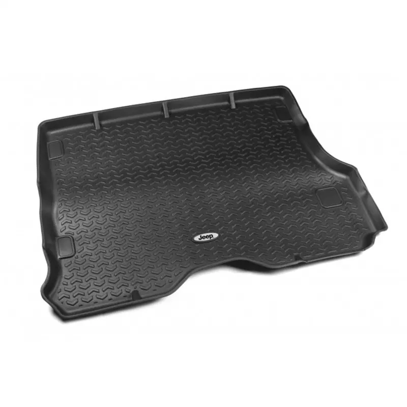 Rugged Ridge Floor Liner Cargo Black 1984-2001 Jeep Logo Cherokee Xj 1