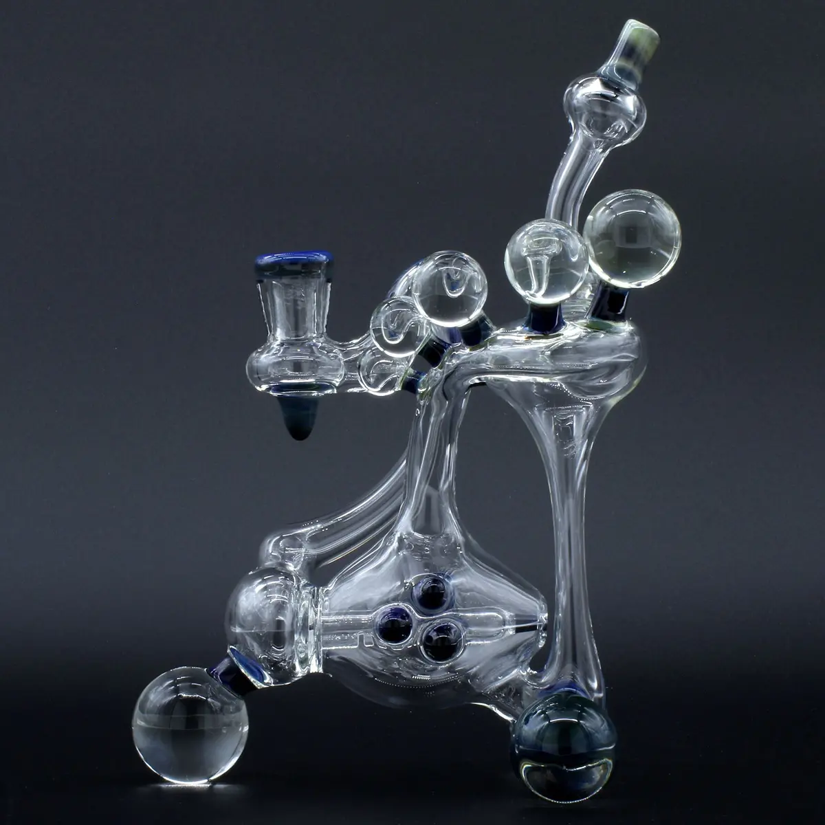 Clayball Glass "Milky Way" Heady Recycler Dab-Rig 1