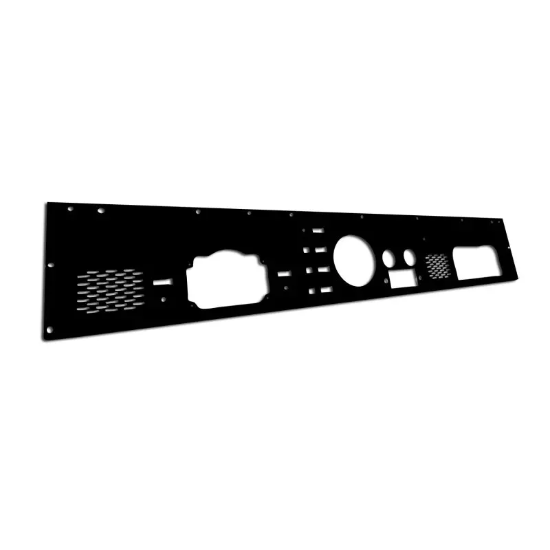 Rugged Ridge Dash Panel Pre-Cut Holes Black 76-86 Jeep Cj 1