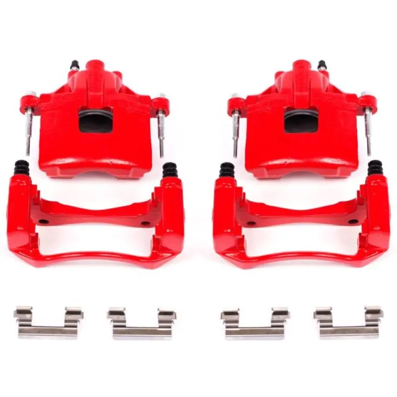 Power Stop 00-05 Buick Lesabre Front Red Calipers W/Brackets - Pair 1