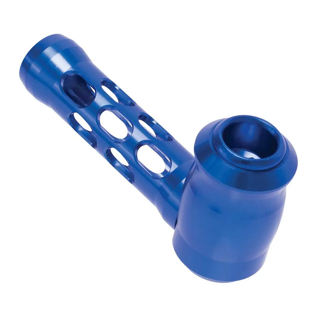 Aluminum Glass Perforated Hand Pipe 5