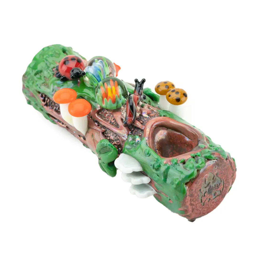 Empire Glass Works Mossy Log Dry Pipe 1