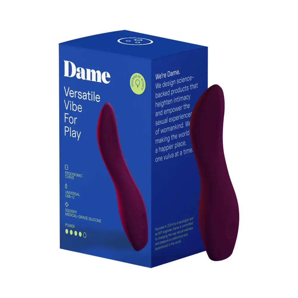 Dame Dip 2.0 Classic Vibrator Plum 1