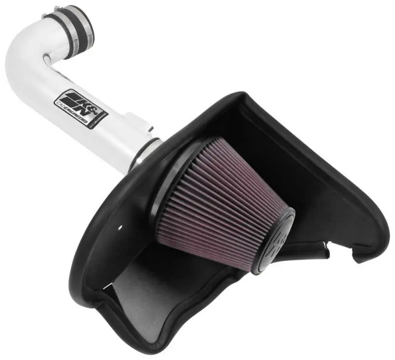 K&N 16-17 Chevy Camaro 3.6L Silver Typhoon Short Ram Intake 2