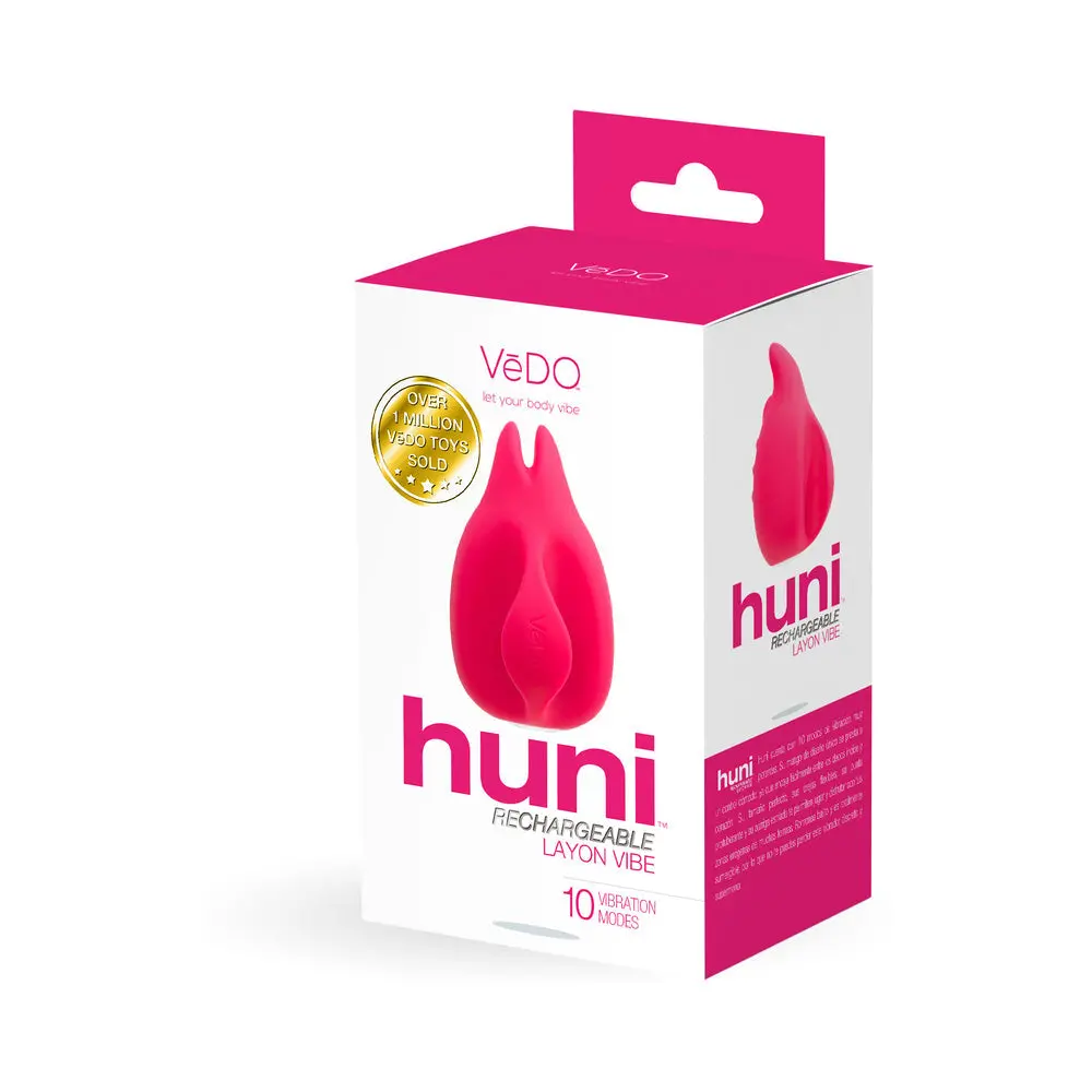 Vedo Huni Rechargeable Finger Vibe Tease Me Foxy Pink 1