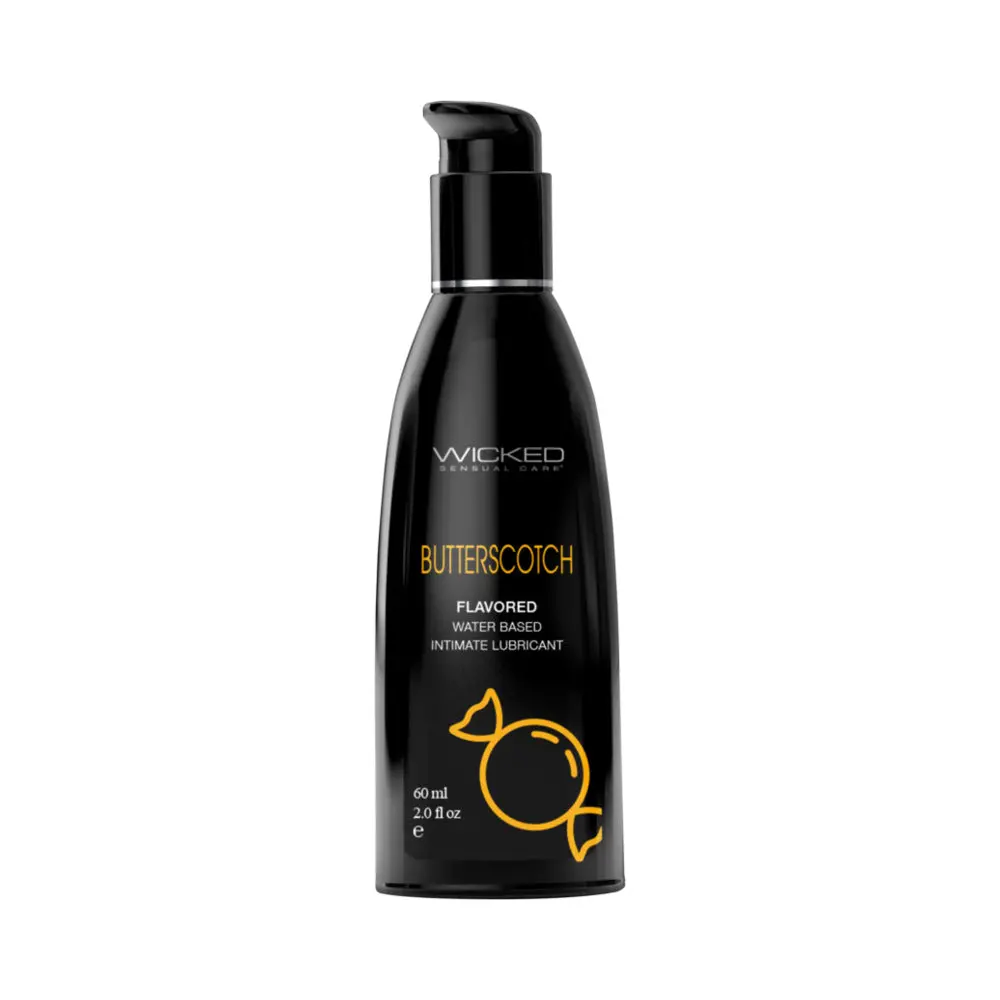 Wicked Aqua Butterscotch Water-Based Lubricant 4 Oz. 1