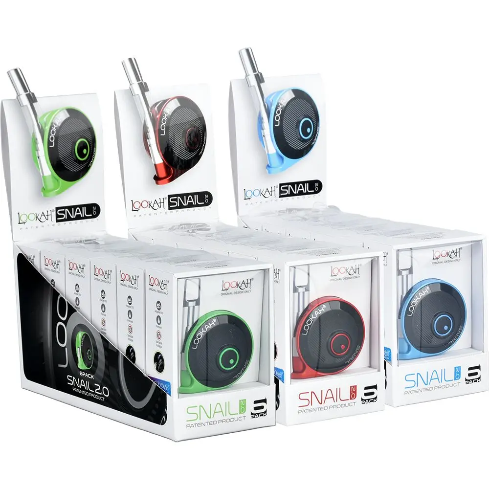 Lookah Snail 2.0 Variable Voltage 510 Vape Battery | 6Pcs 1