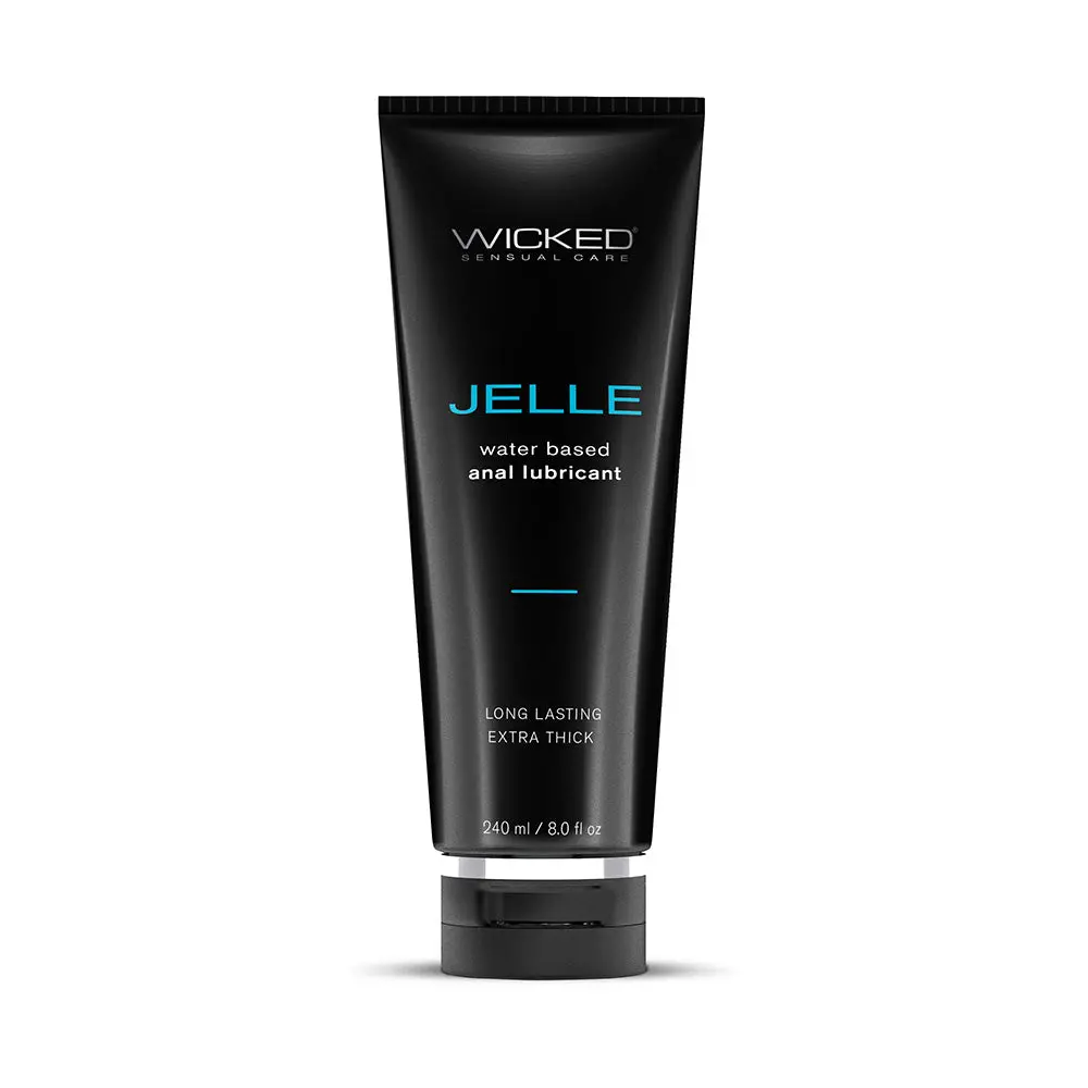 Wicked Jelle Water-Based Anal Lubricant 8 Oz 1