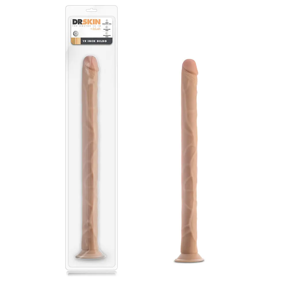 Dr. Skin 19 In. Dildo Beige 1