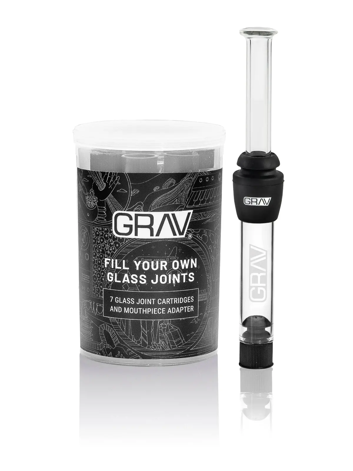 Grav®  Fill-Your-Own Glass Joints 7-Pack 1