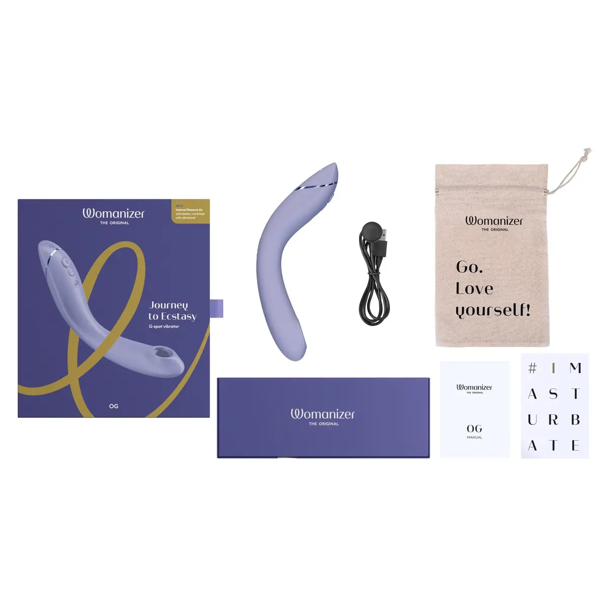Womanizer Og Rechargeable G-Spot Pleasure Air Stimulator Lilac 1