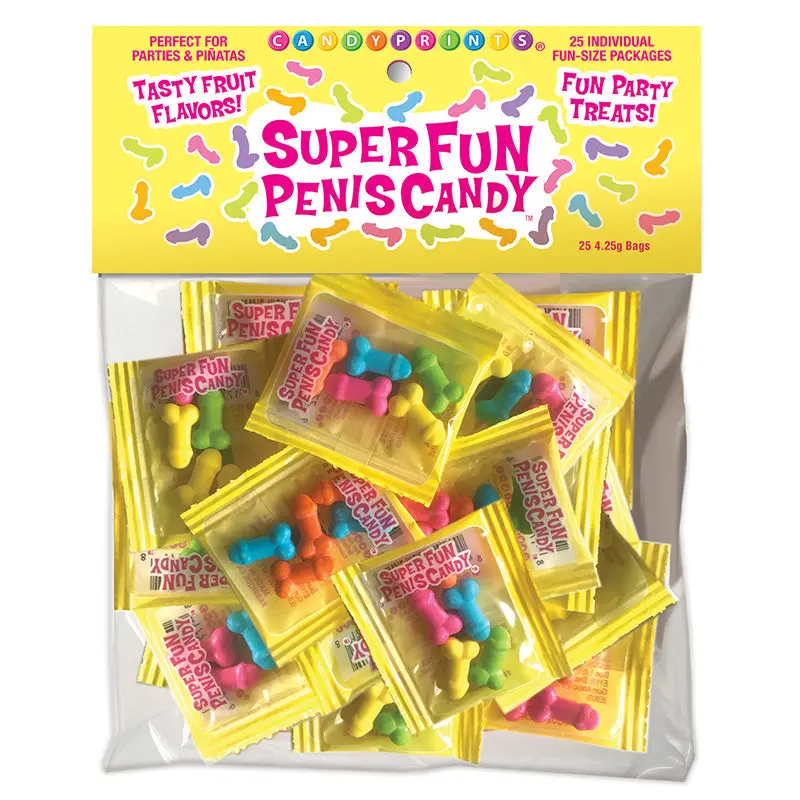 Super Fun Penis Candy, Bag Of 25 1