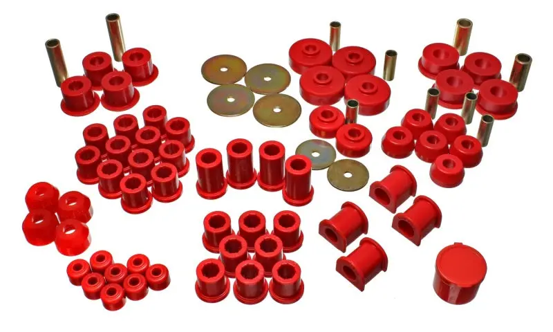 Energy Suspension 79-85 Toyota 4Wd Pickup (Except T-100 & Tundra)  Red Hyper-Flex Master Bushing Set 1