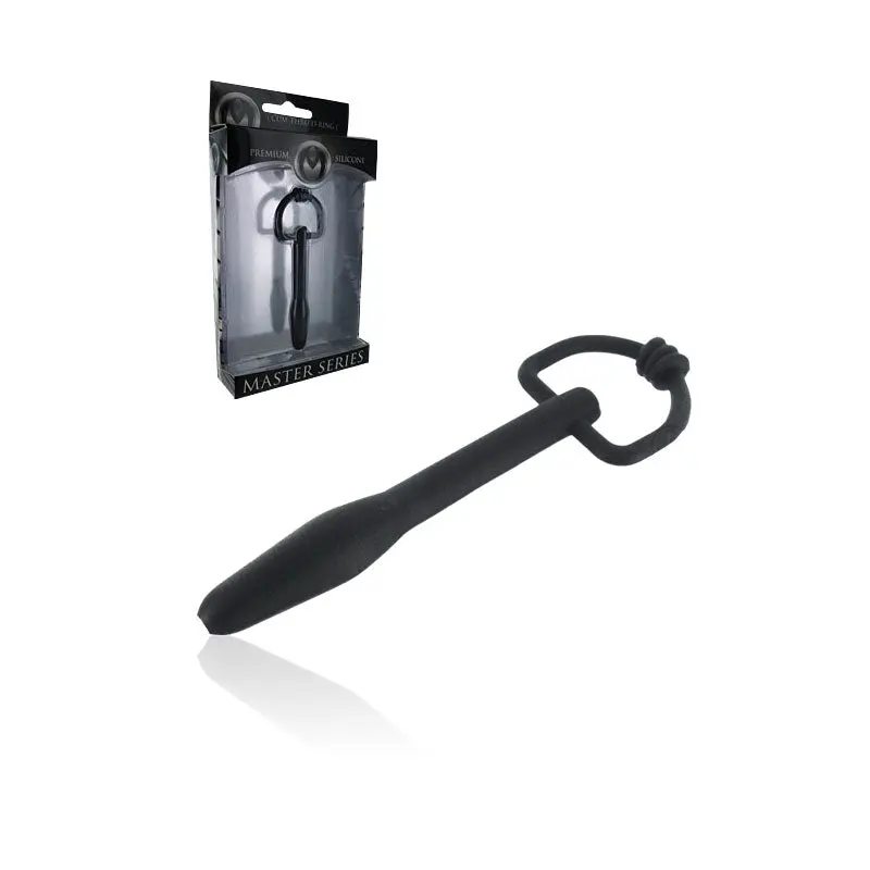 Master Series Cum-Thru D-Ring Silicone Plug (Black) 1