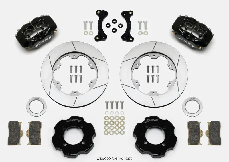 Wilwood Forged Dynalite Front Hat Kit 11.00In Gt Rotor 95-05 Miata 1