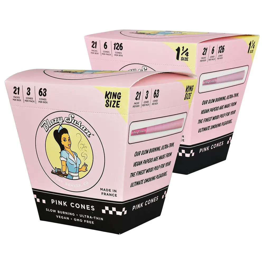 Blazy Susan Pink Pre-Rolled Cones | 21Pc Display 1