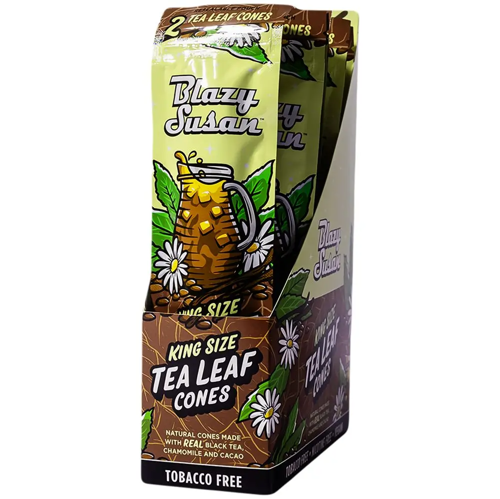 Blazy Susan Tea Leaf Cones- 2Pc / King Size 10Ct 1