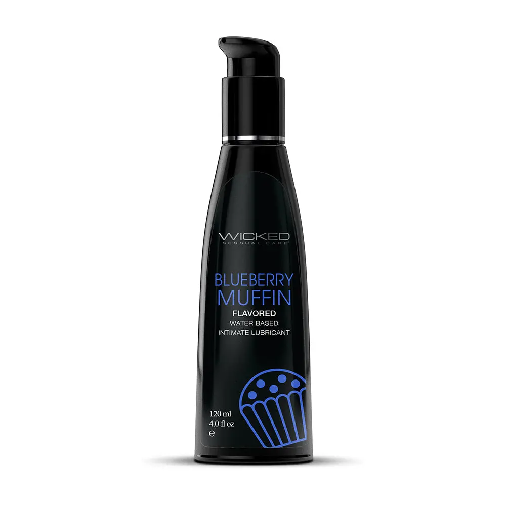 Wicked Aqua Blueberry Muffin Water-Based Lubricant 4 Oz. 1