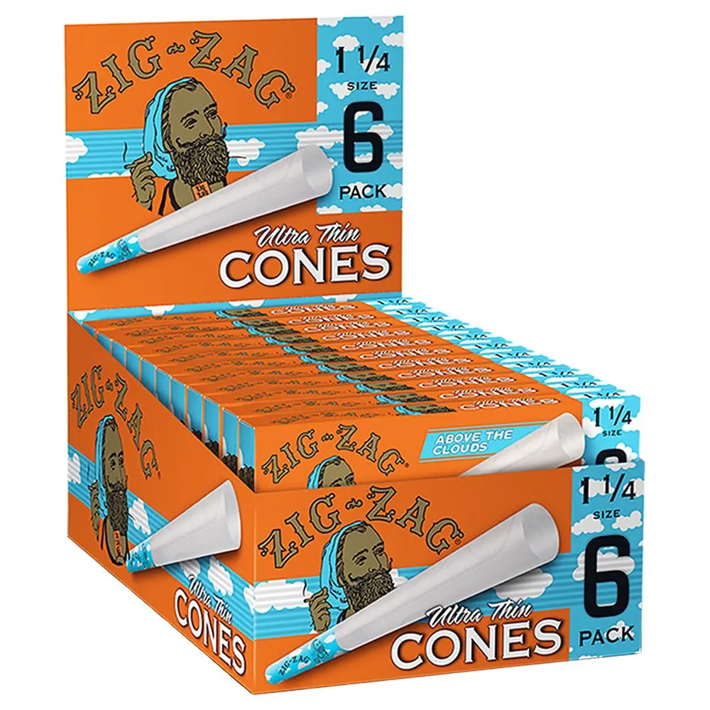 Zig Zag Above The Clouds Le Ultra Thin Pre-Rolled Cones - 6Pc 1