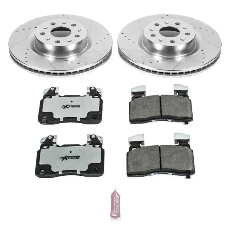 Power Stop 16-18 Cadillac Ct6 Front Z26 Street Warrior Brake Kit 1