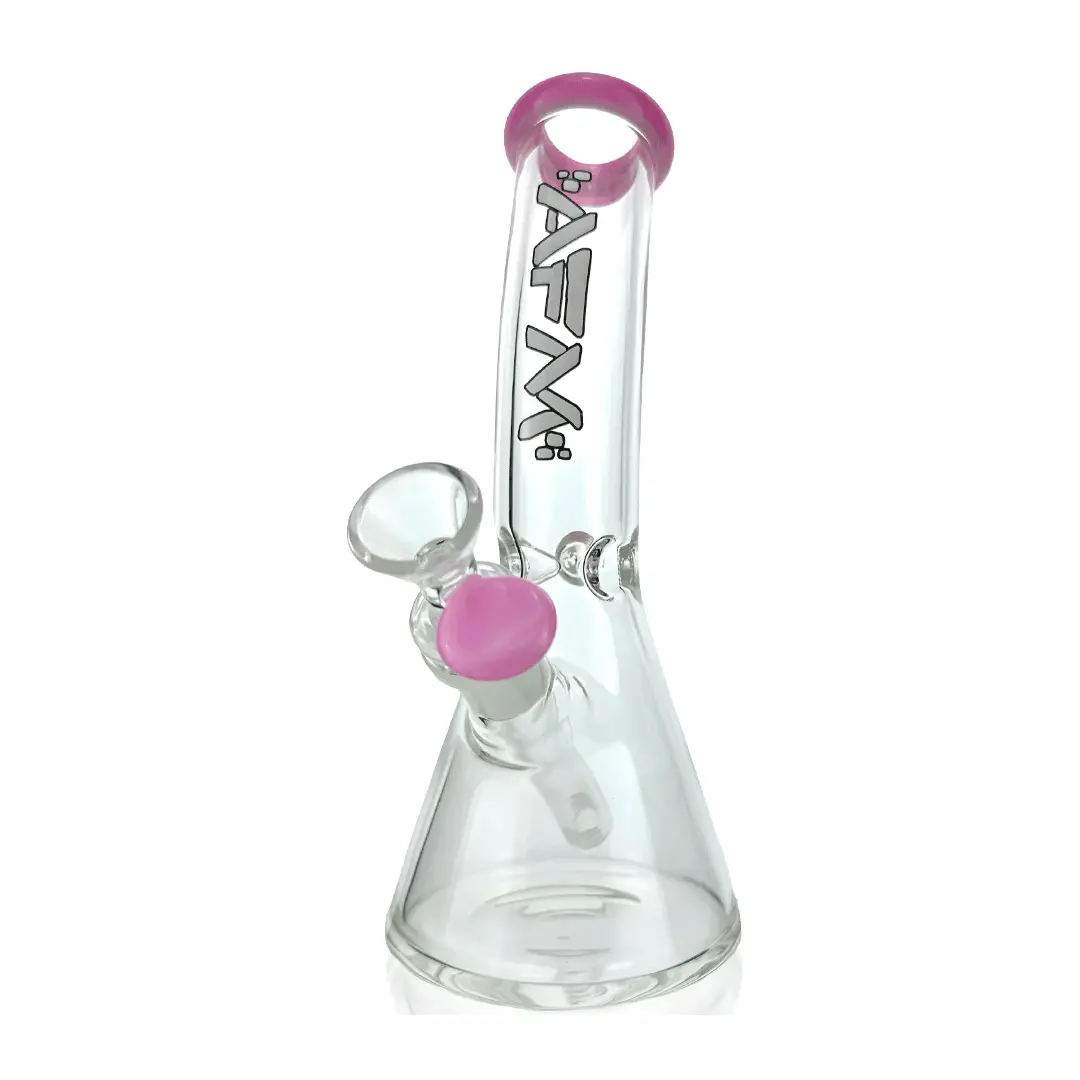 Afm Glass 8.5" Bent Beaker Glass Water Pipe 6