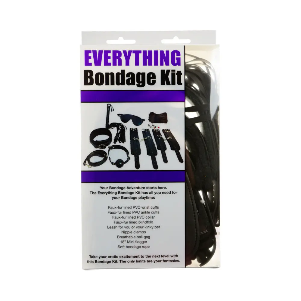 Ple'sur 12-Piece Everything Bondage Kit Black 1
