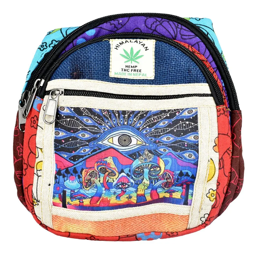 Threadheads Tie-Dye Eye In The Sky Pactchwork Sling Bag - 9"X8"Threadheads Tie-Dye Eye In The Sky Pactchwork Sling Bag - 9"X8" 1