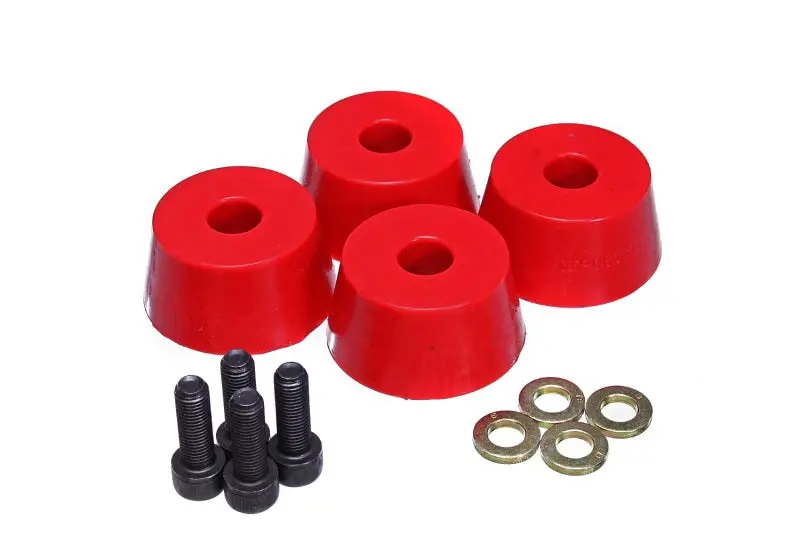 Energy Suspension 96-02 Toyota 4Runner Front Hyper Flex Red Bump Stop Set 1