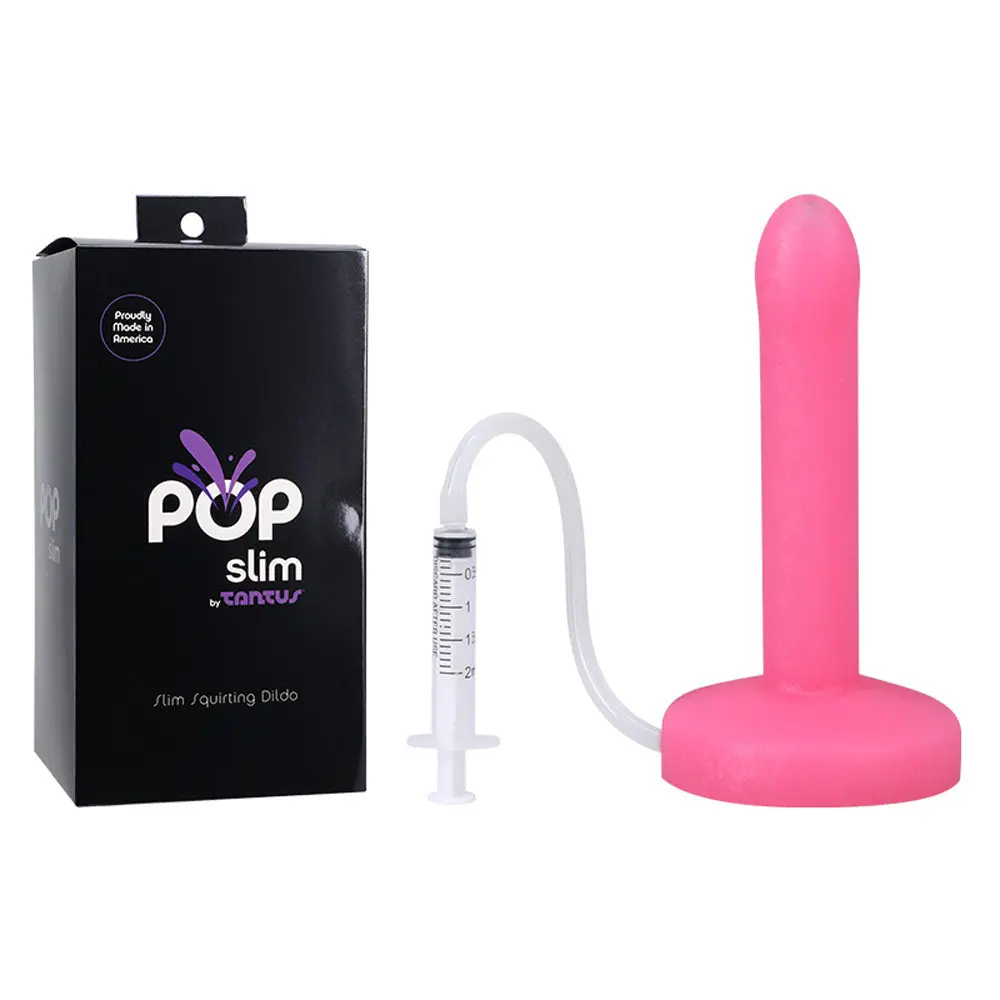 Tantus Pop Slim Squirting Dildo Watermelon 1