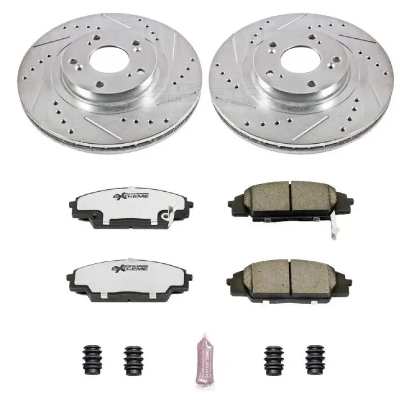 Power Stop 02-06 Acura Rsx Front Z26 Street Warrior Brake Kit 1