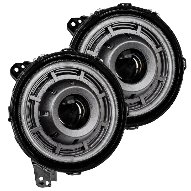 Oracle Jeep Wrangler Jl Oculus Bi-Led Projector Headlights- Graphite Metallic - 5500K See Warranty 1