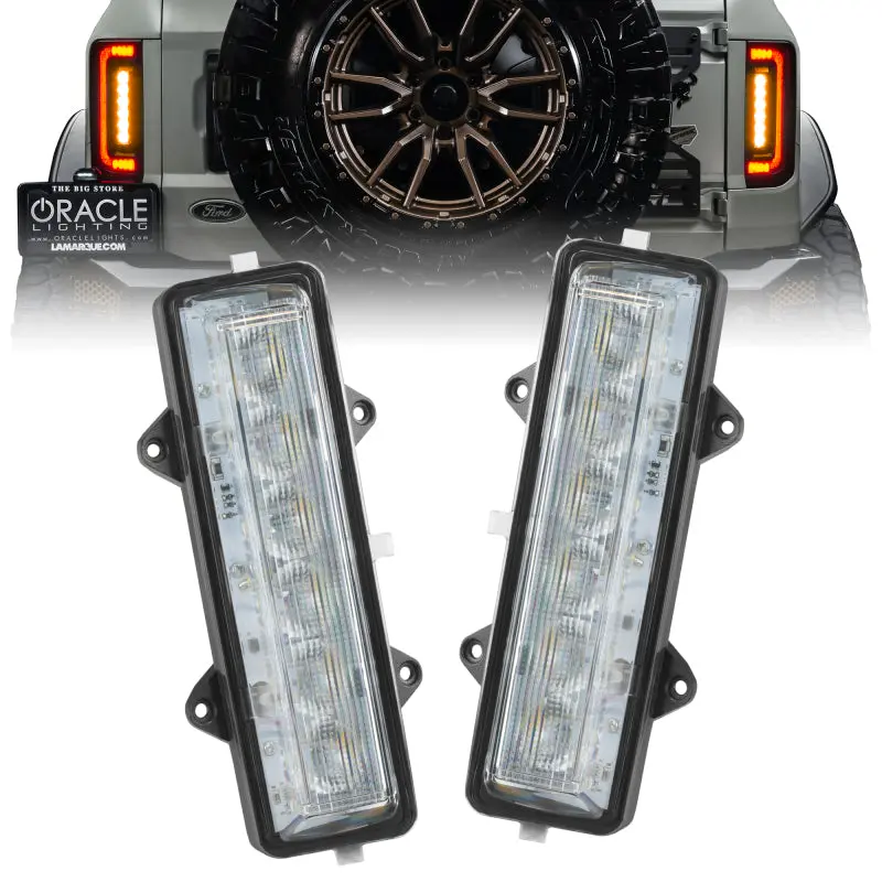 Oracle Lighting 21-23 Ford Bronco Dual Function Reverse Led Flush Taillight - Amber/Wht See Warranty 1