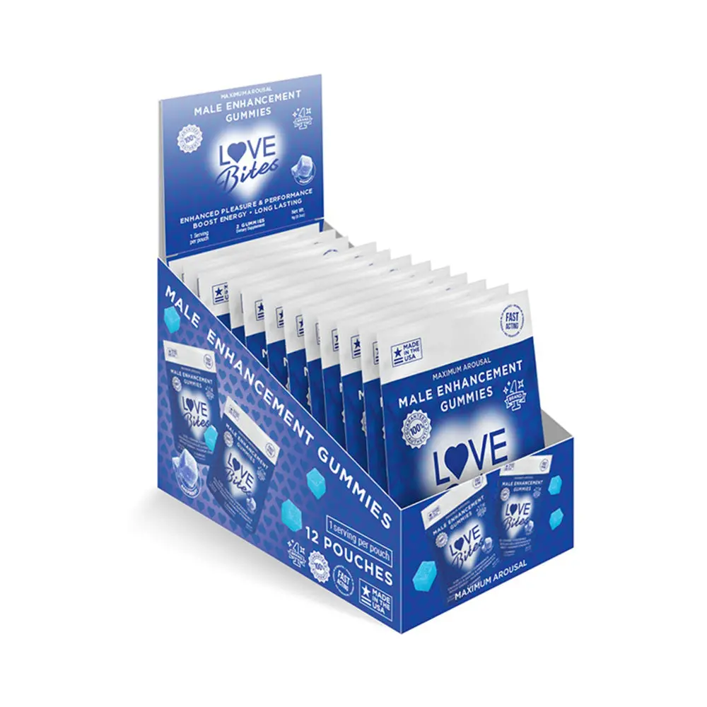 Love Bites Male Enhancement Gummies 2-Pack 12-Piece Display 1