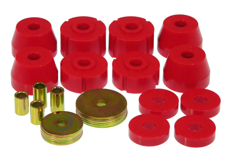 Prothane 72-85 Dodge Truck Body Mounts - Red 1