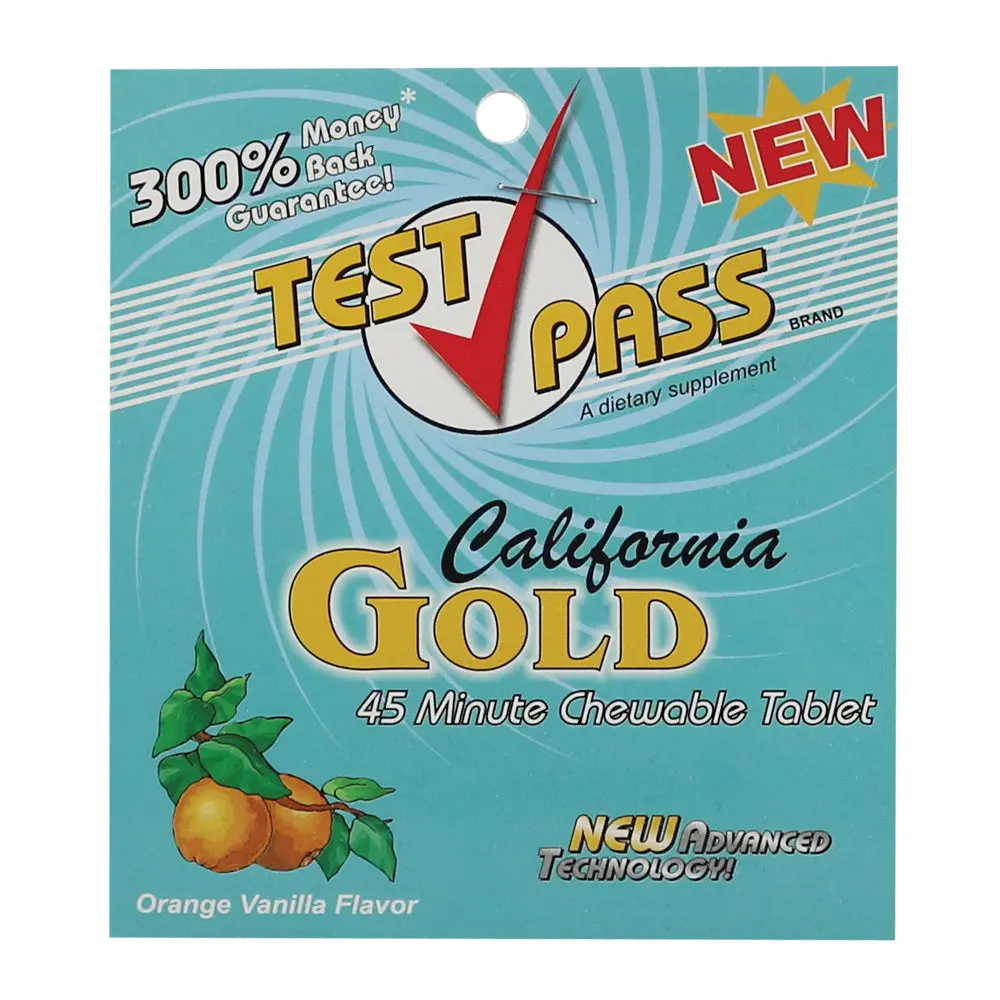 Test Pass California Gold Chewable Detox Tablets 1
