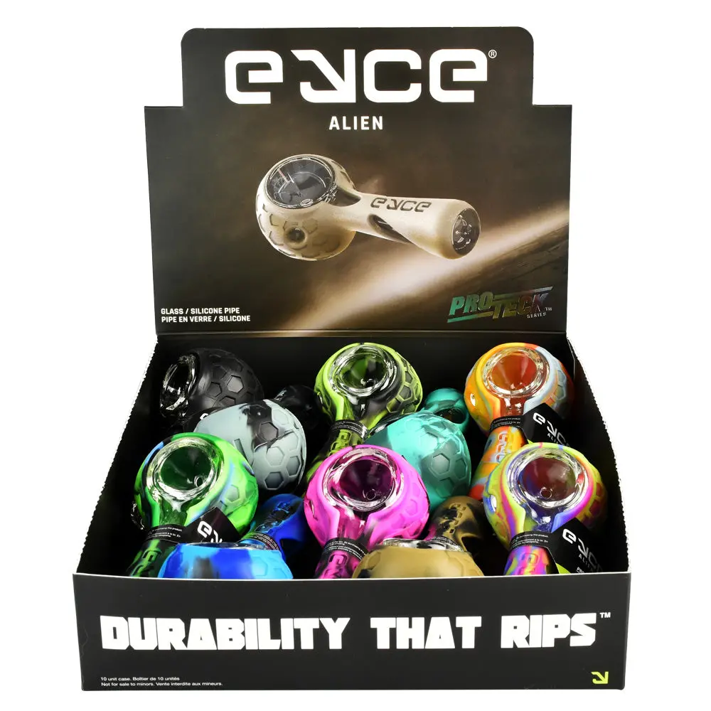 Eyce Proteck Alien Spoon Pipe - 4.5" / Asst 10Pc 1