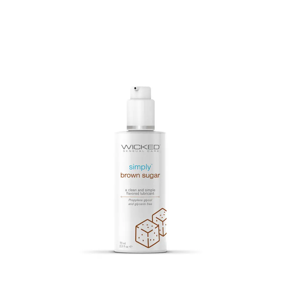 Simply Brown Sugar Flavored Water Based Lubricant 2.3 Oz. 1