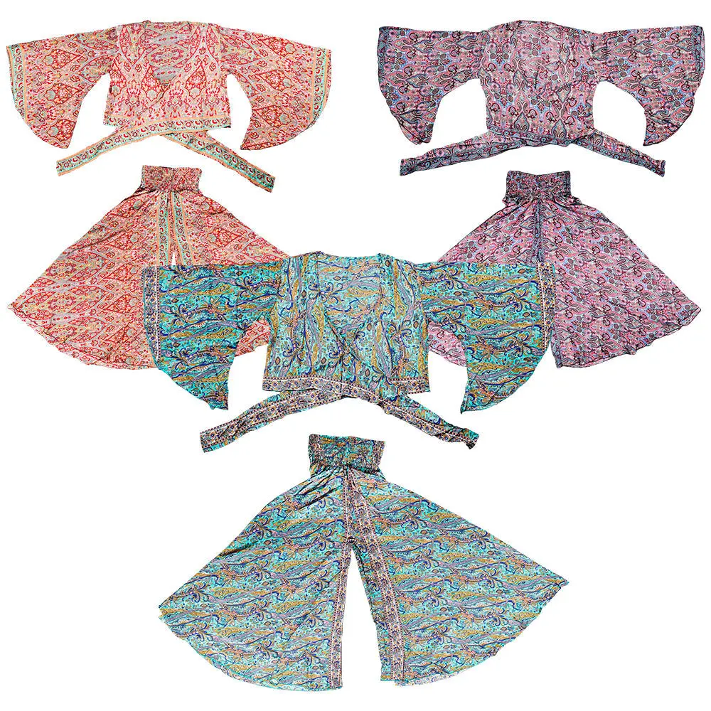 Threadheads Bohemian Wide Sleeve 2-Piece Suit | Free Size | Colors Vary 1