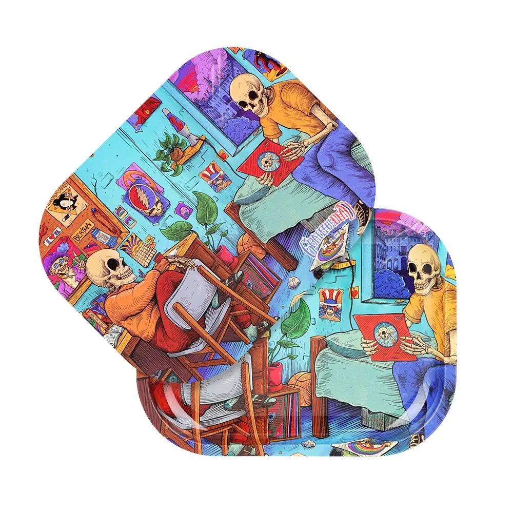 Grateful Dead X Pulsar Mini Rolling Tray & Lid Kit - Deadhead Dorm / 7"X5.5" 1