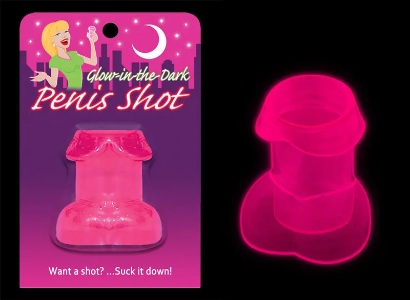 Glow-In-The-Dark Penis Shot Pink 1