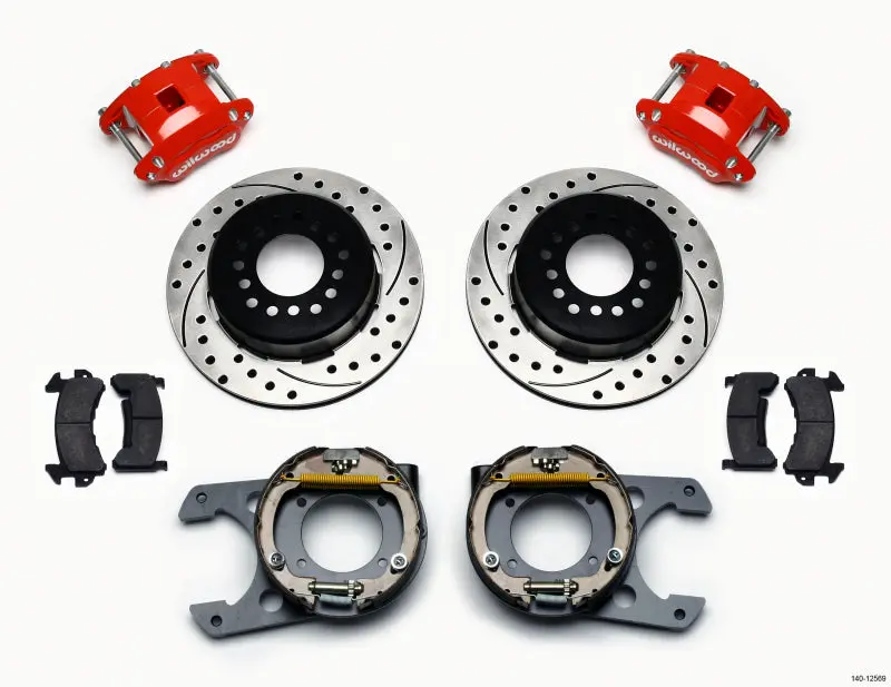 Wilwood D154 P/S Park Brake Kit Chevy C-10 2.42 Offset 5-Lug 1