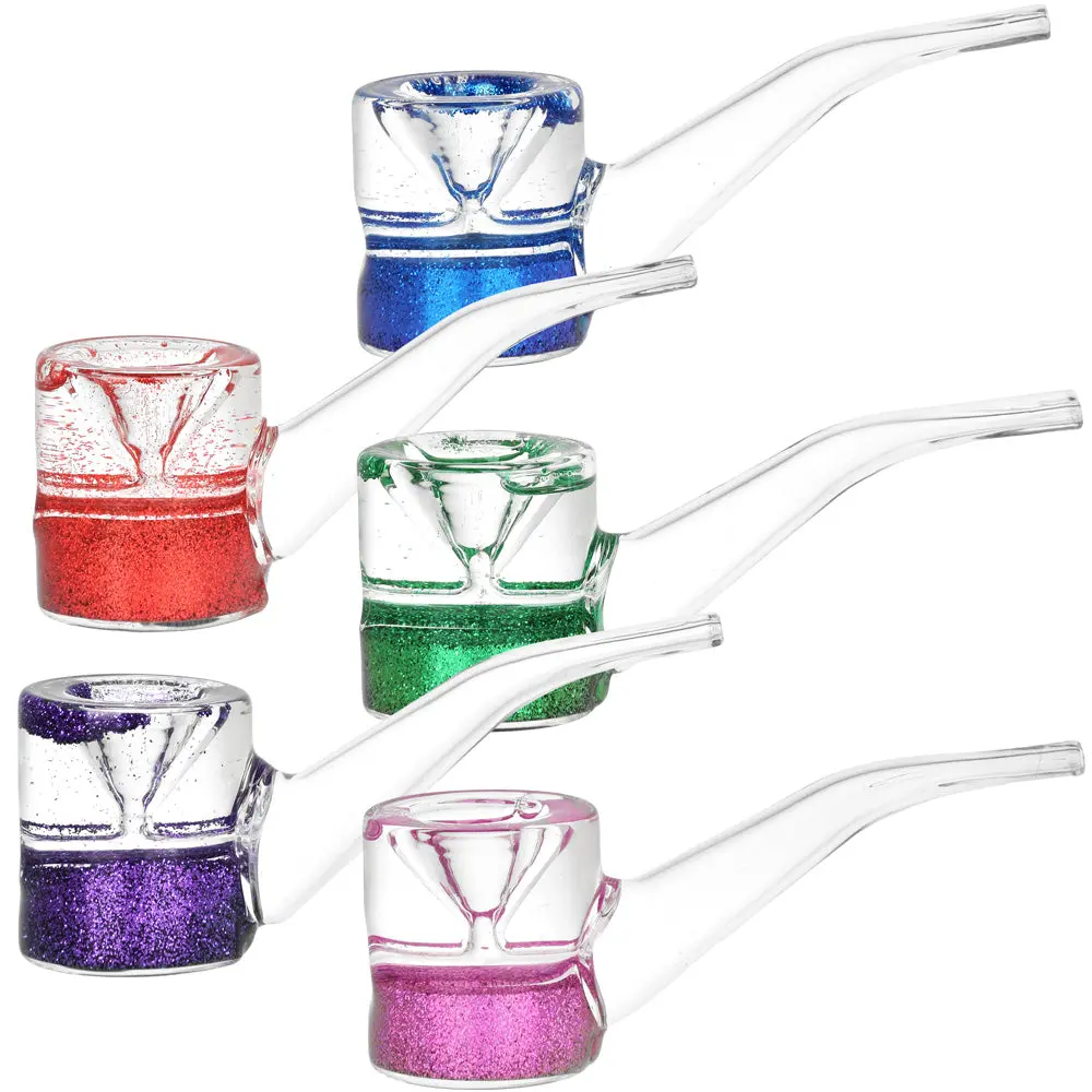 So Camp Glitter Glycerin Hand Pipe - 5" / Colors Vary 1