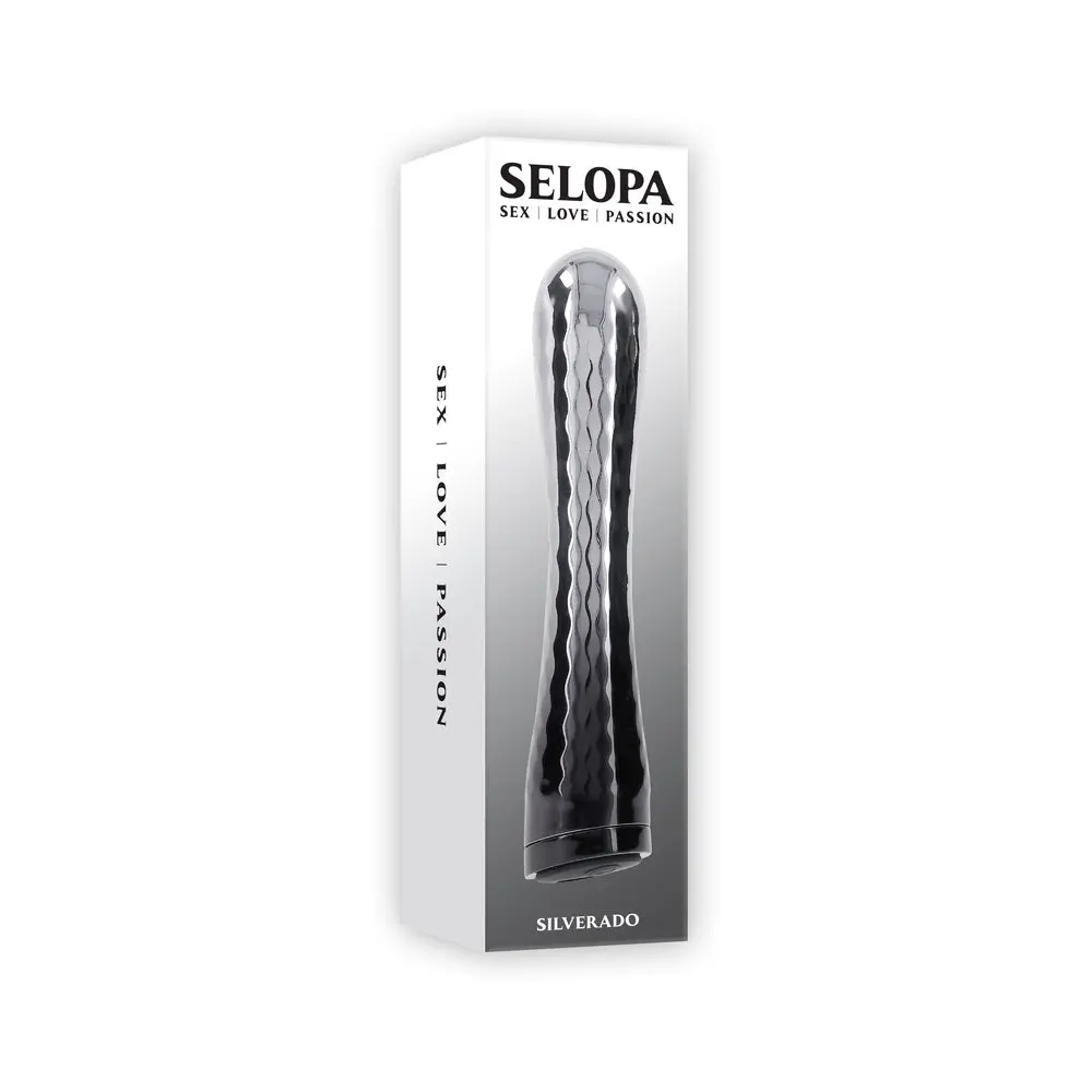 Selopa Silverado Rechargeable Vibrator Abs Plastic & Silicone Silver/Black 1