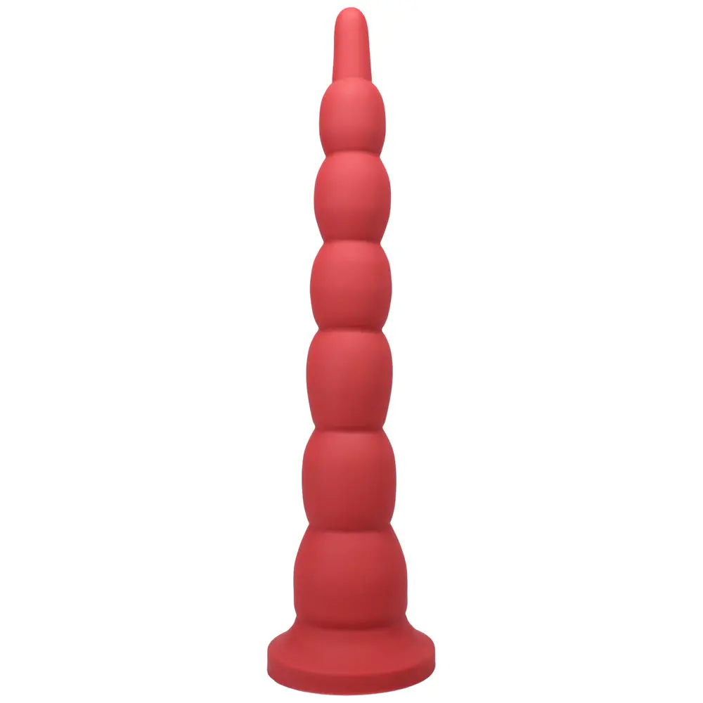 Tantus Cowboy Beaded Dildo Ruby (Box) 1