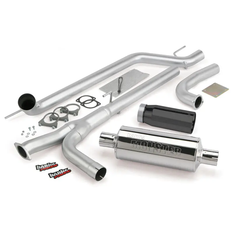 Banks Power 04-14 Nissan 5.6L Titan (All) Monster Exhaust System - Ss Single Exhaust W/ Black Tip 1